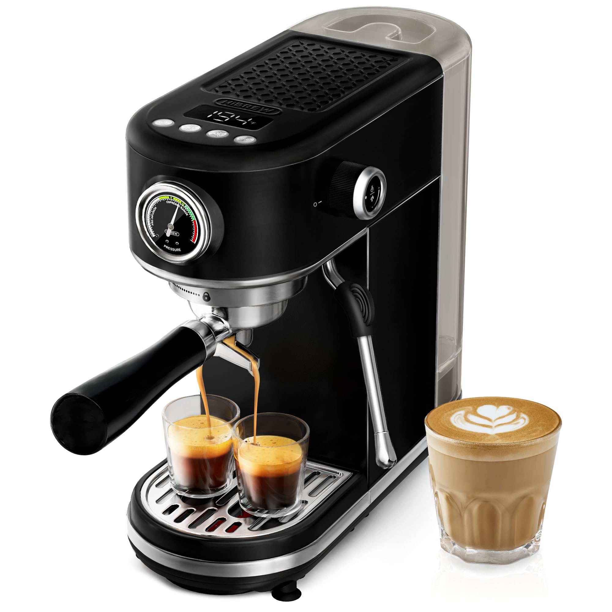HIBREW H10B Programmable Espresso Machine with LED Display